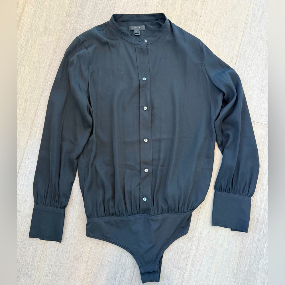 J.Crew silk bodysuit blouse size 4